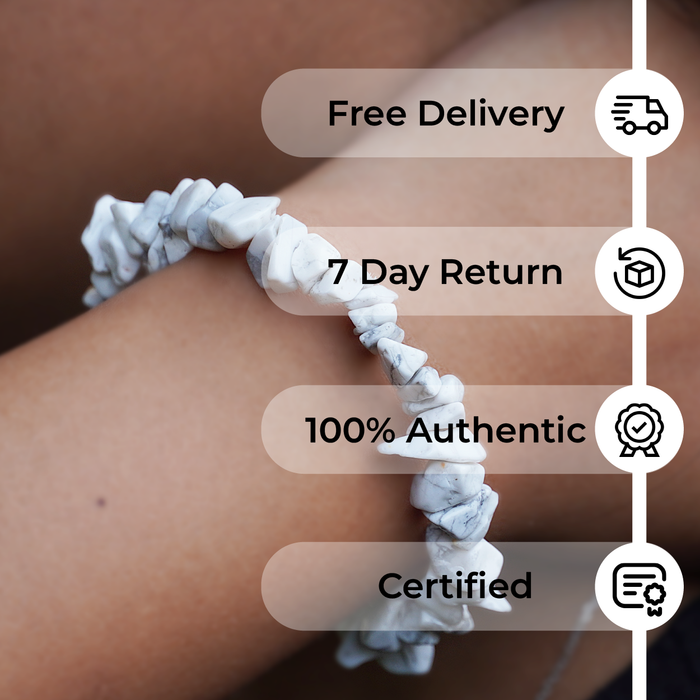 Howlite Chips Bracelet – Calm Your Mind, Embrace Inner Peace