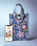 Large Tokki Gift Bag + QR Card (Bloom) - Pine & Moss