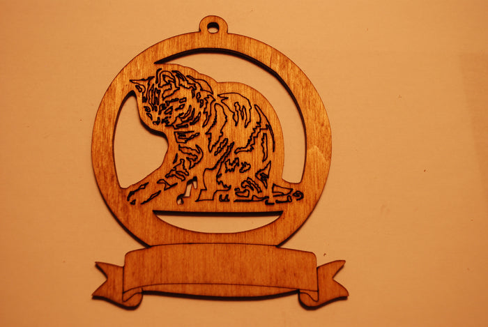 LASER CUT CAT 6 Ornament