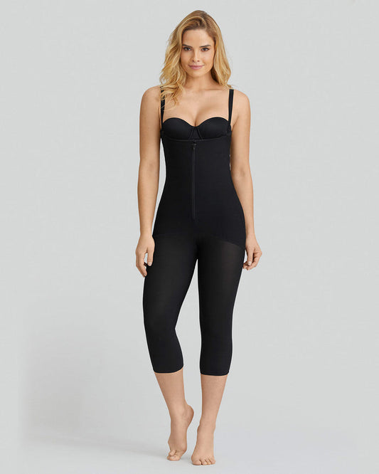 Leonisa Hook-and-Zip Mid-Calf Sculpting Body Shaper