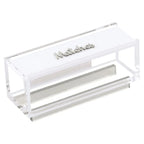Lucite & Leatherette Matches Box with Text Design