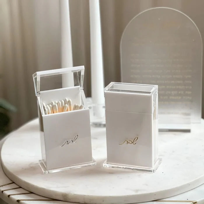 Lucite Matches Box