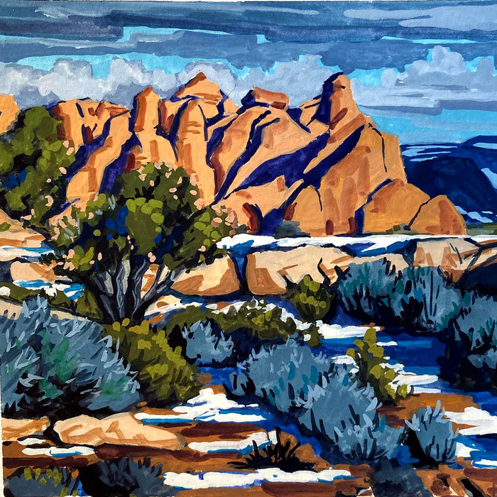 Mini Paint by Numbers Kit  - 25x25 cm