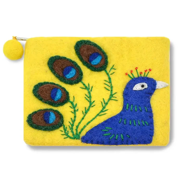 Peacock Design Coin Purse