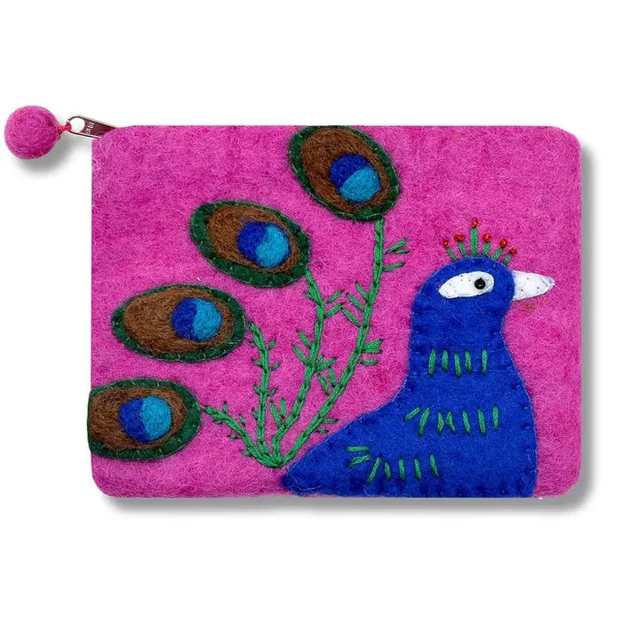 Peacock Design Coin Purse