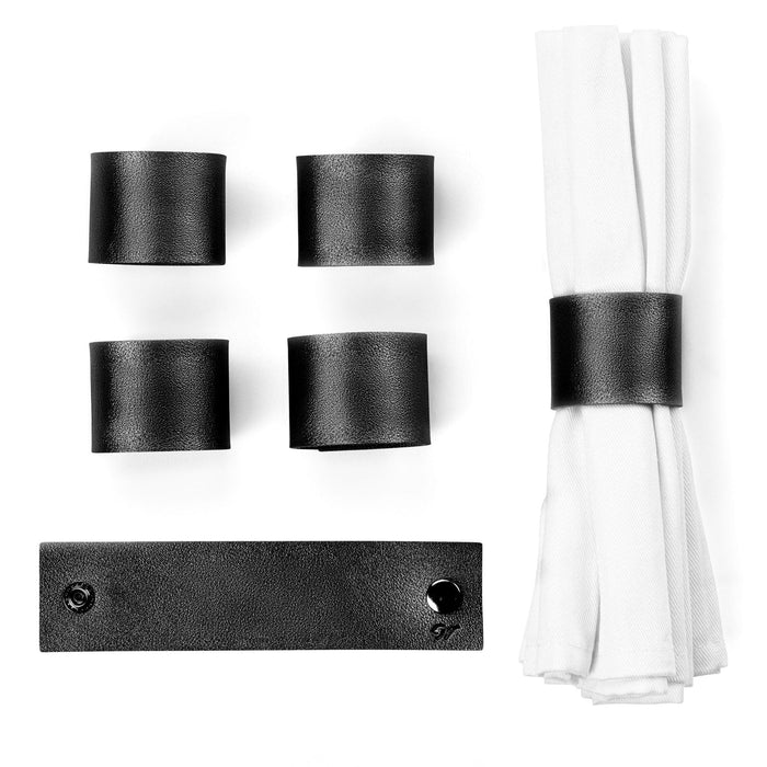 Personalized Leather Napkin Wraps