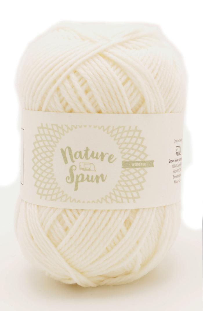 Brown Sheep Co. - NatureSpun Worsted / Snow 740