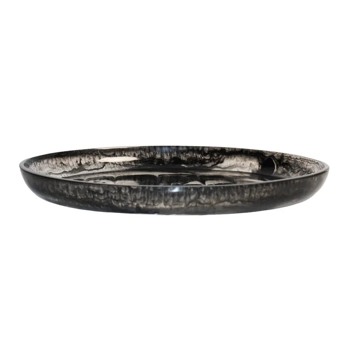Resin Black Serving Tray
