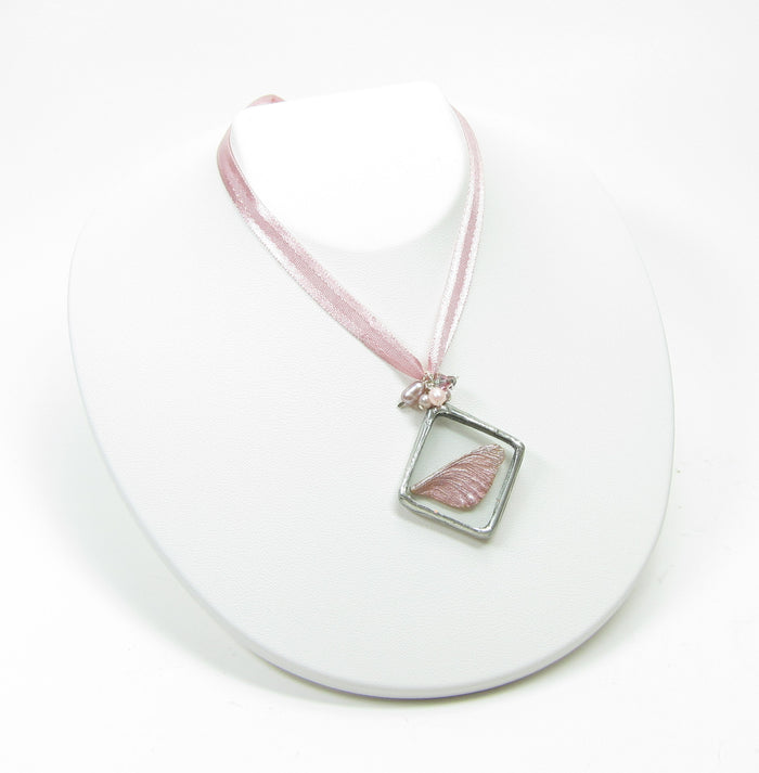 Rose Fairy Wing Soldered Pendant Necklace