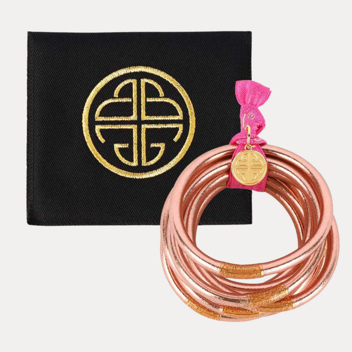 Rose Gold All Weather Bangles | BuDhaGirl