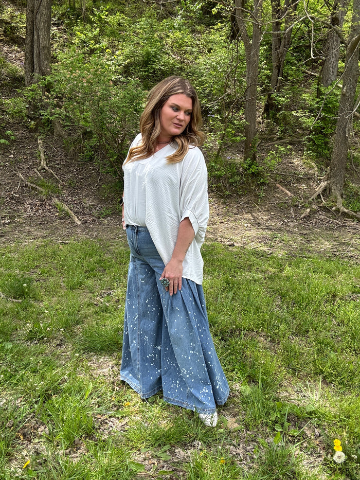 {S-3X} Oversize Dolman Top
