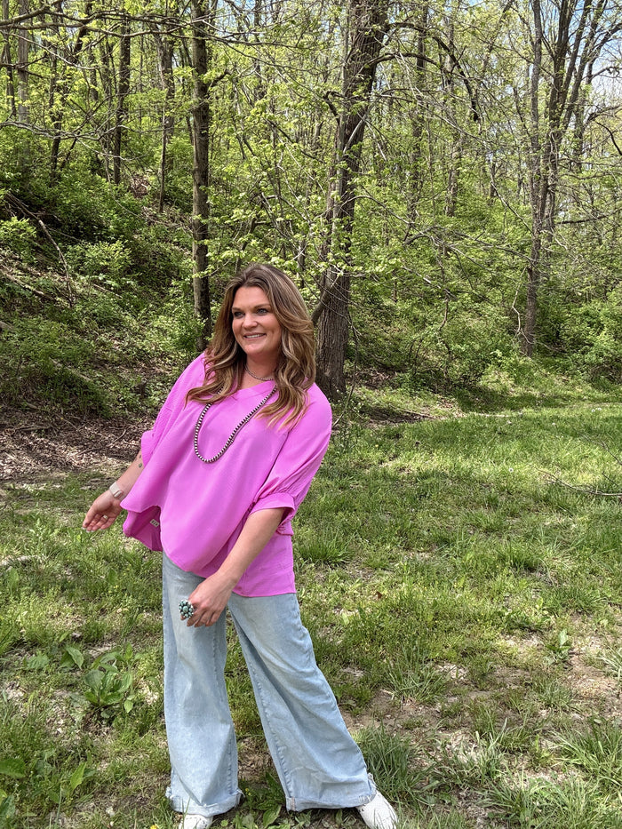 {S-3X} Oversize Dolman Top