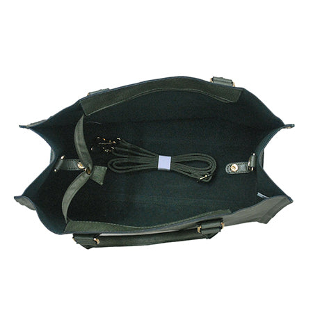 !SALE! Green NGIL Faux Leather 2-IN-1 Tassel Bag