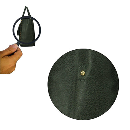 !SALE! Green NGIL Faux Leather 2-IN-1 Tassel Bag