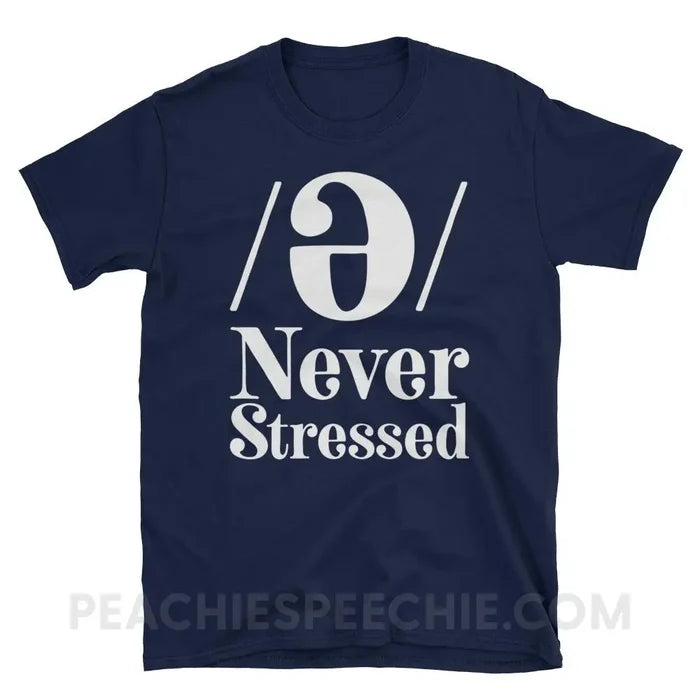 Schwa Classic Tee - Navy / S - T-Shirts & Tops peachiespeechie.com