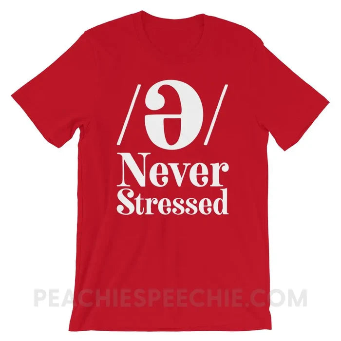 Schwa Premium Soft Tee - Red / S - T-Shirts & Tops peachiespeechie.com