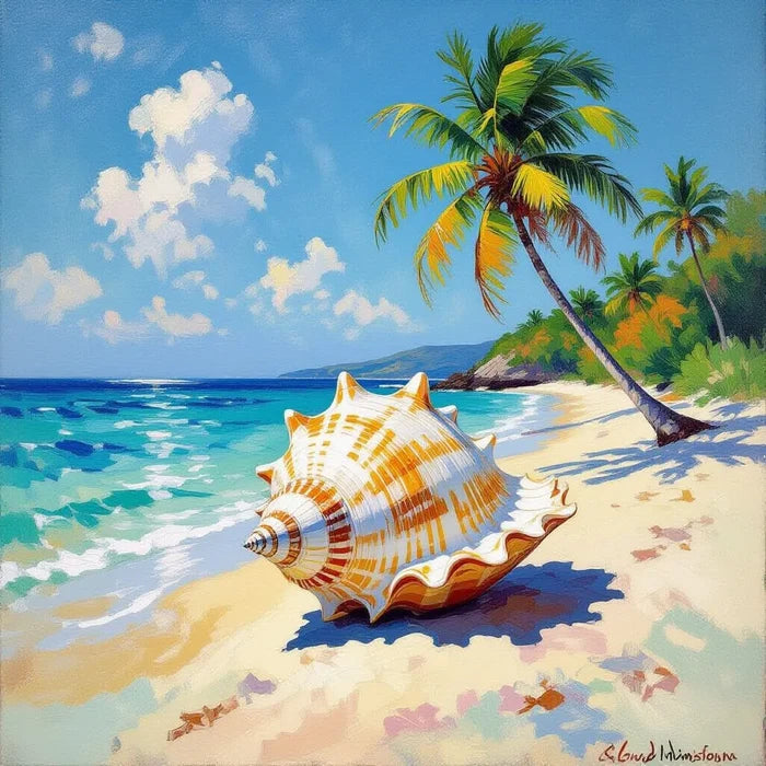 Sea Shell At The Beach