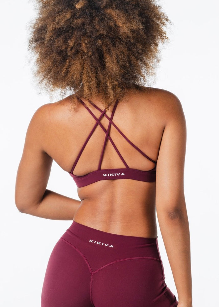 'Serenity' Crop - Burgundy - Kikiva Collection
