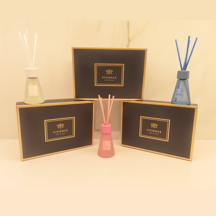 Set of 3 Cone Shaped Reed Diffusers Assorted Colors