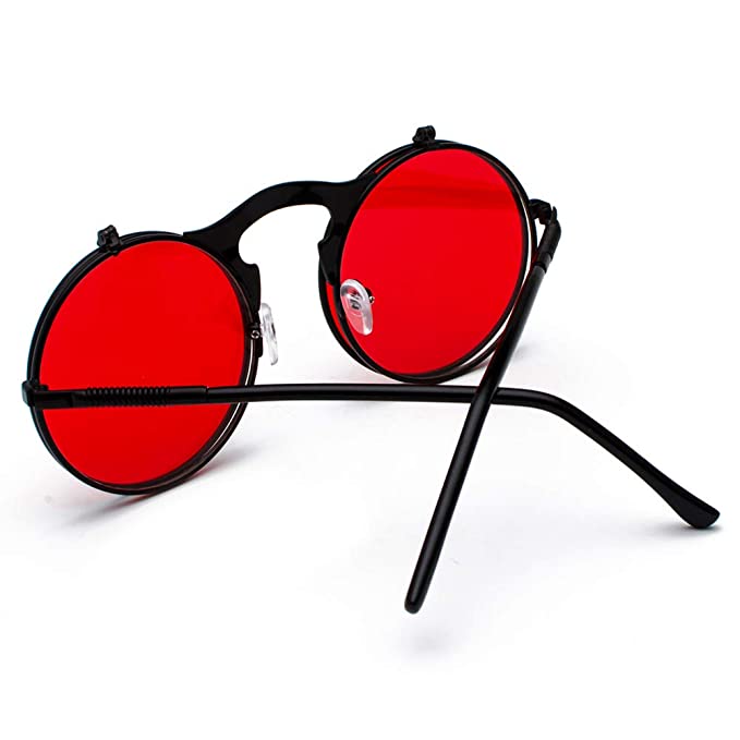 SG609 - Retro metal punk steam flip sunglasses