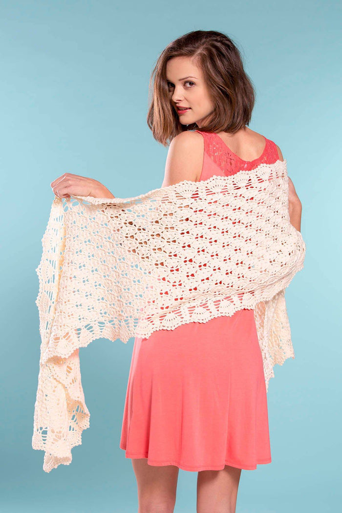 Shell Scatter Shawl Pattern Universal Yarn