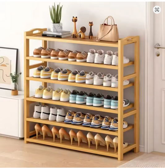 Shoe Rack Bamboo Racks Multi Layered Storage