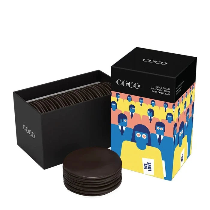 Single Estate Dark Chocolate 50% Cacao Thins - 180g