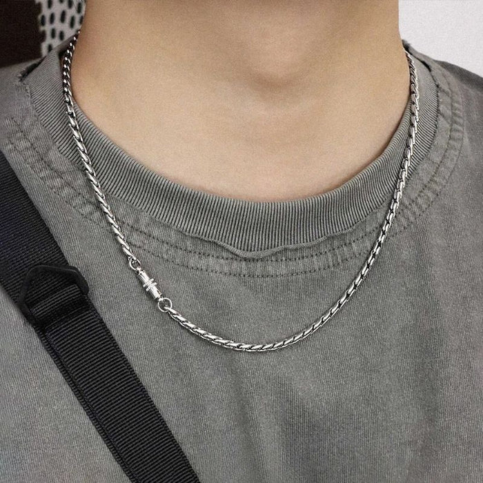 Snake Chain Necklace & Bracelet Set