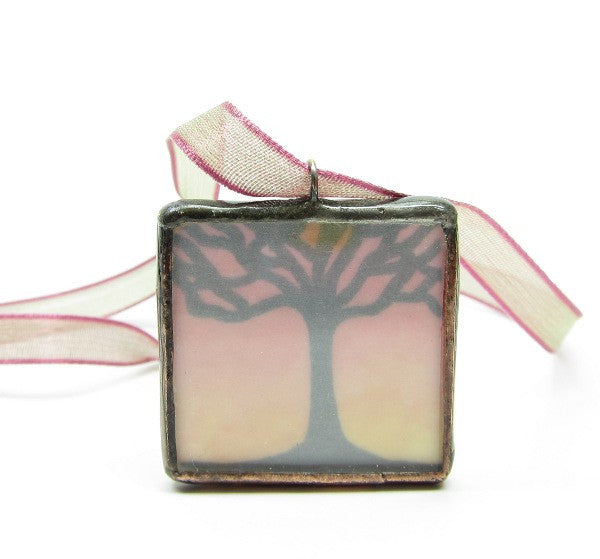 Tree Soldered Pendant Necklace