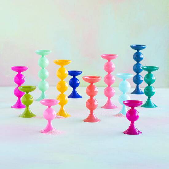 Sugar Plum Pillar Candle Holder - The Preppy Bunny