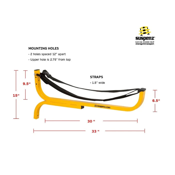 SUSPENZ FLAT CANOE OR KAYAK RACK