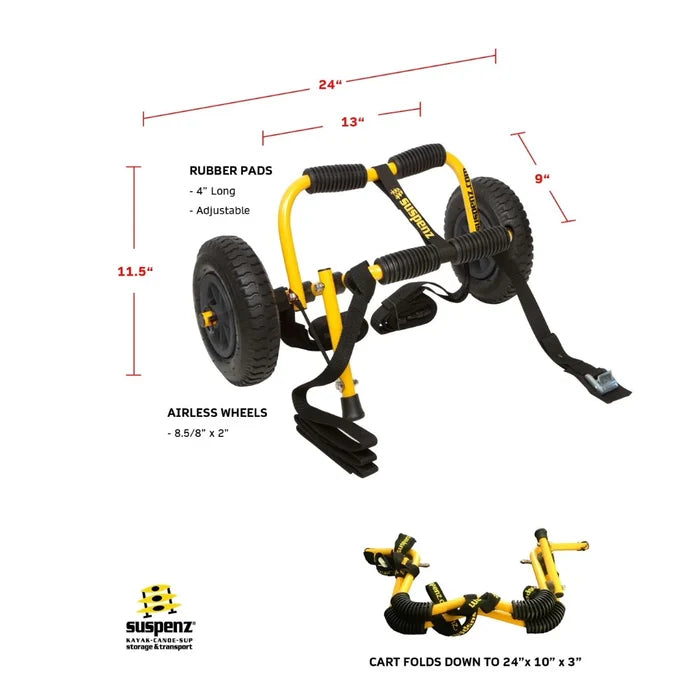 SUSPENZ SK AIRLESS KAYAK AND CANOE CART