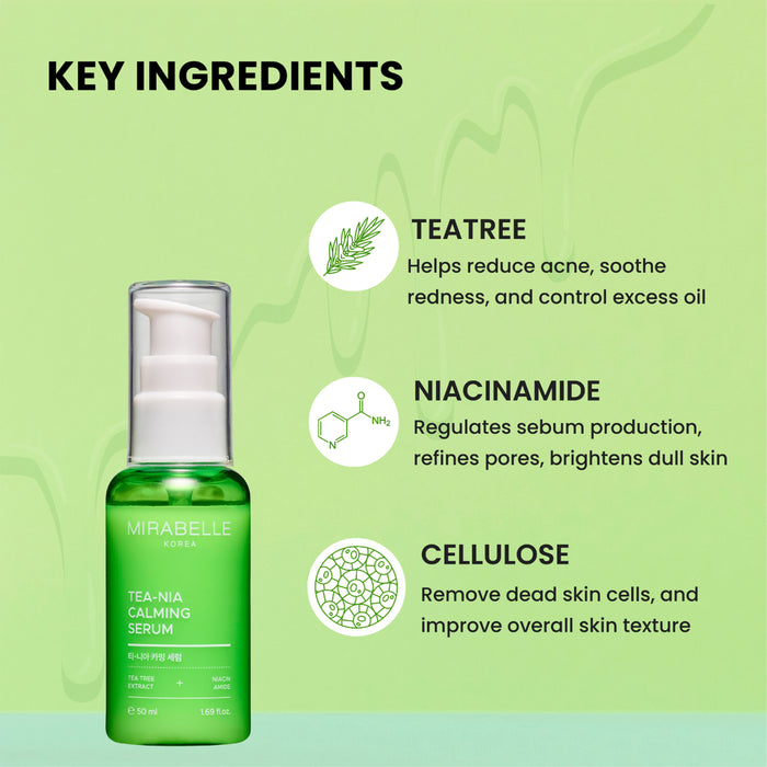 Teatree + Niacinamide Calming Serum | Made in Korea