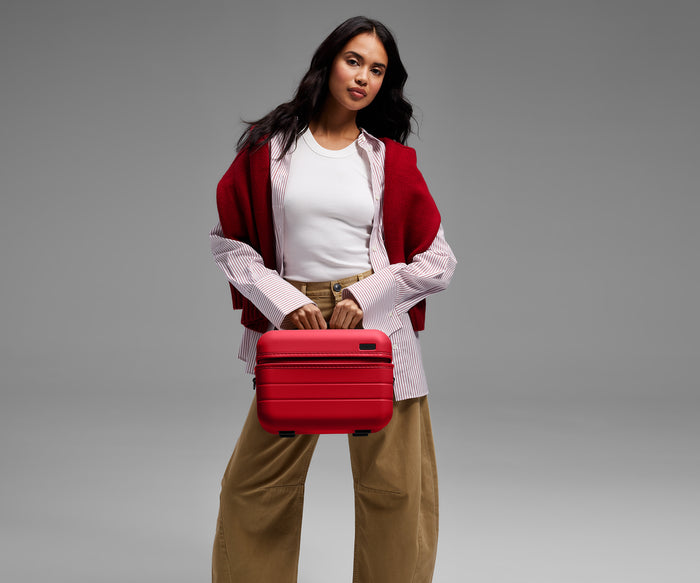 The Train Case in Cherry Red