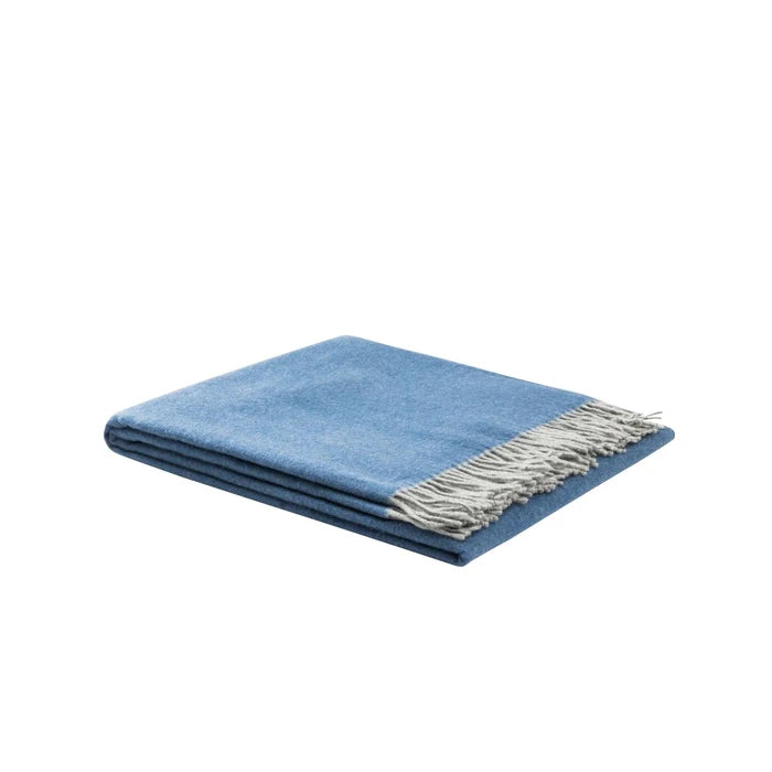 Ulisse Pure Wool Plaid Throw - Elegant Linen