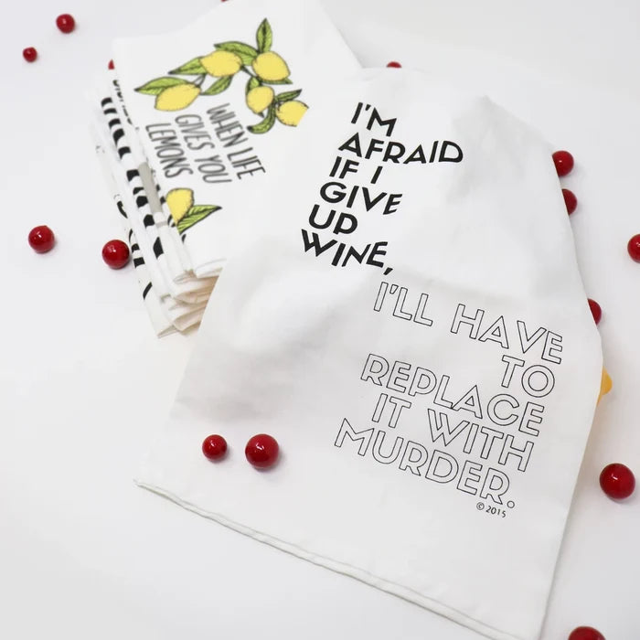 Wine Murder Towel