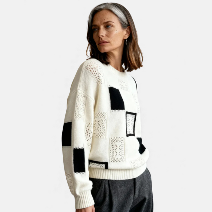 Women's Cozy Sweater in White, Black or Yellow