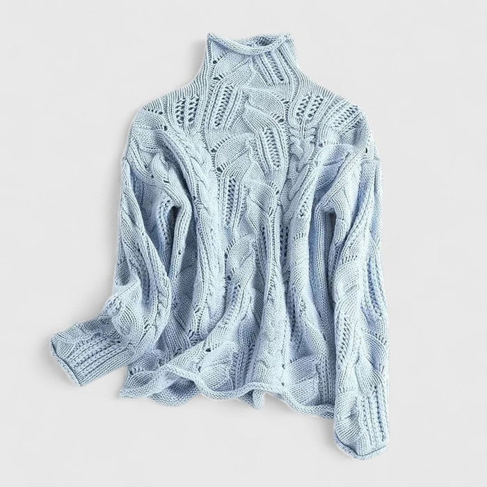 Women's Elegant Sweater in Beige or Blue