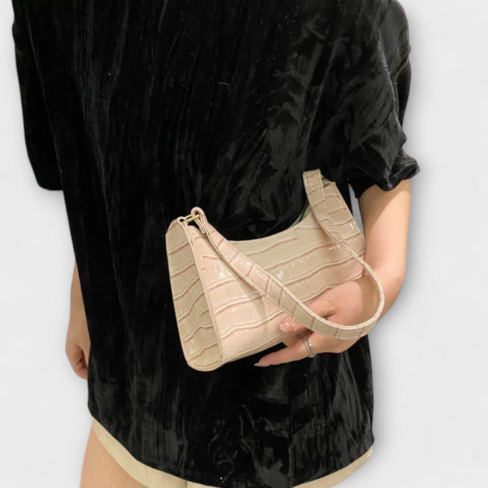 Women's Glossy Leather Shoulder Bag