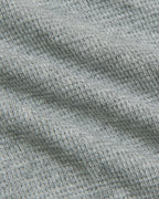 Womens Heather Gray Waffle Long Sleeve Henley & Pant fabric close-up.
