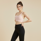 Women’s High Support Sports Bra – Strappy Back Workout & Gym Activewear Top