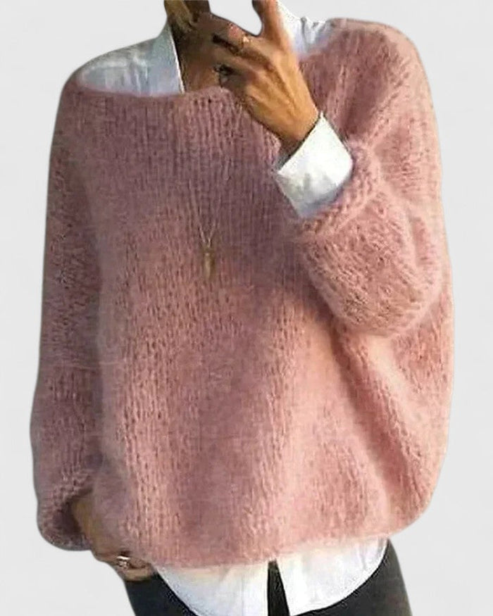 Women's Sophisticated Sweater in Pink, Gray or Green