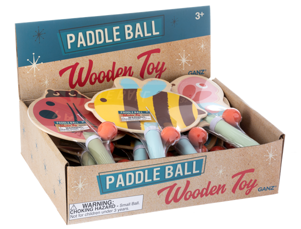 Wooden Sunny Days Paddle Balls