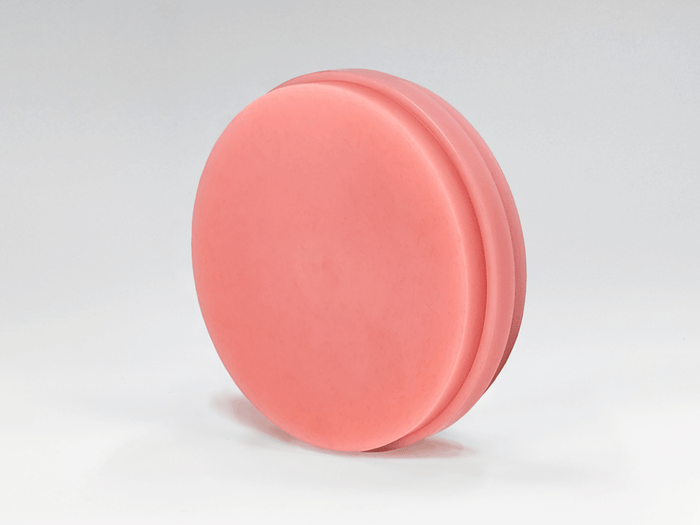 Yamahachi Dental Open Type Milling PMMA Discs - 98.5 × 22 mm - V-Pink